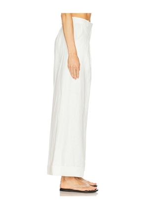 FAITHFULL Clove Trouser in White. Size M. Also in XS.