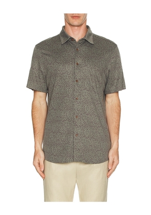Faherty Short Sleeve Hermosa Shirt in Green. Size S. Also in M.
