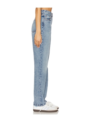 Favorite Daughter The Mikaela Low Slung Long Slim Straight Jeans in Blue. Size 26. Also in 25, 27, 28, 29, 32.