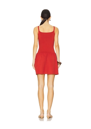 FAITHFULL Monique Mini Dress in Brick. Size M. Also in XS, S, L.