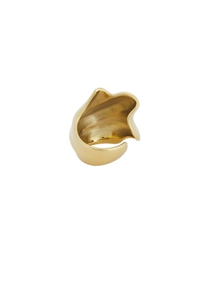 Jenny Bird Lydia Ring in Metallic Gold. Size 6. Also in 5, 8.