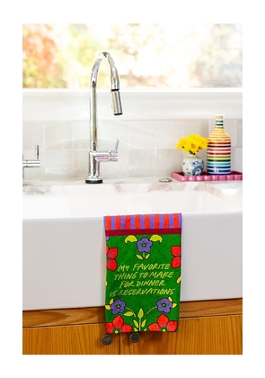 Furbish Studio Reservations Dish Towel in Green.