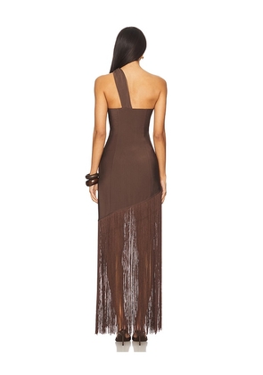 House of Harlow 1960 x REVOLVE Perlita Maxi Dress in Chocolate. Size XL. Also in M.
