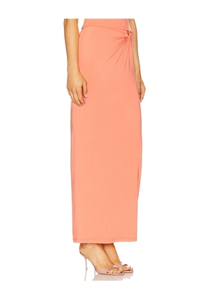Good American Stretch Jersey Maxi Skirt in Coral. Size M. Also in XS, S, L, XXL/2X, XXXL/3X, XXXXL/4X.