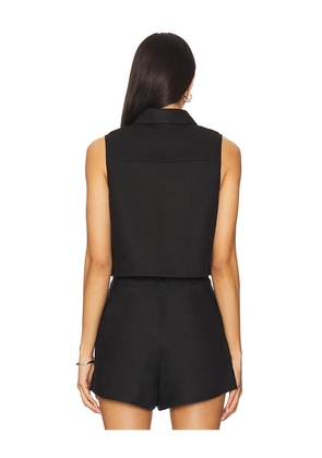 HEVRON Katja Top in Black. Size M. Also in XS, L, XL.