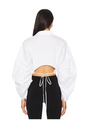 HEVRON Raquel Top in White. Size M. Also in S, XS.