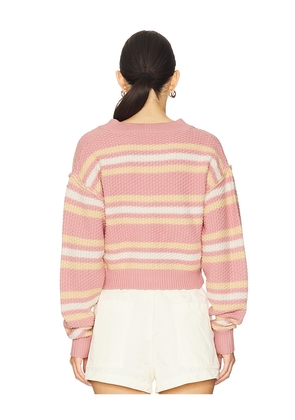 Free People Lila Stripe Cardi in Pink. Size M. Also in S.