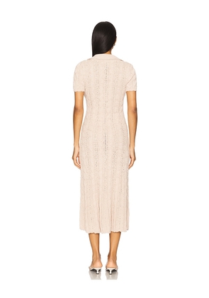 Free People Amory Midi Dress in Neutral. Size M. Also in XS, S, L, XL.
