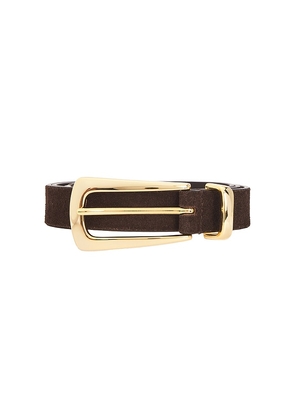 Favorite Daughter The Suede Statement Belt in Chocolate. Size M. Also in L, XL.