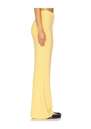 Guest In Residence Boucle Flare Pant in Yellow. Size M. Also in XS, XL.