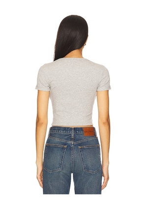 GRLFRND Baby Tee in Grey. Size M. Also in L, XL, XS, XXS.
