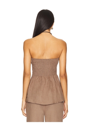 HEARTLOOM Corinne Top in Brown. Size M. Also in XS, S.