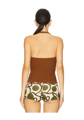 HEARTLOOM Kennedy Top in Brown. Size M. Also in S.