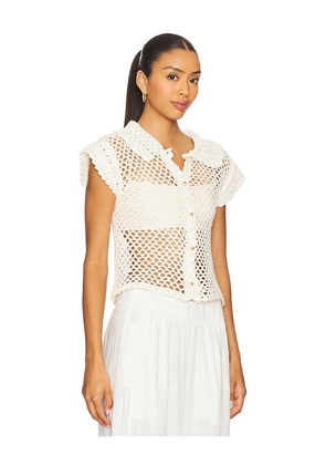 Free People Lily Crochet Top in Ivory. Size S. Also in XS.