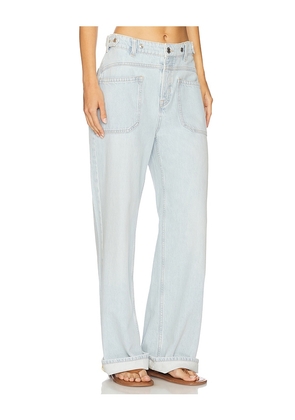 Free People x We The Free Palmer Cuffed Wide Leg In Daydream Blue in Blue. Size 28. Also in 29, 32.