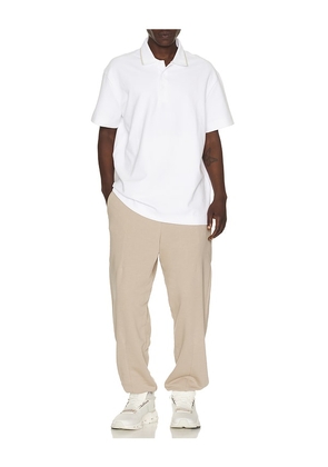 On Courtside Polo in White. Size L. Also in S, M, XL/1X.