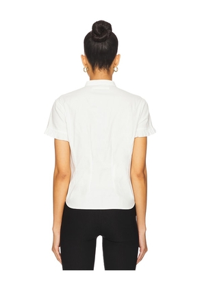 Geel Lewis Blouse in White. Size M. Also in S, XS, L, XL.
