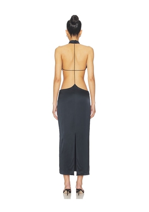 NBD Shai Maxi Dress in Black. Size L. Also in S, M, XL.