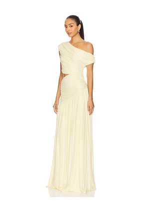 House of Harlow 1960 x REVOLVE Lana Gown in Lemon. Size M. Also in L, XL.
