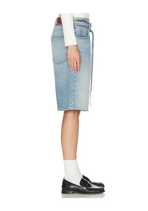GRLFRND Taylor Oversized Belted Jort in Blue. Size M. Also in XS, S.
