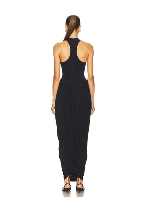 Helsa The Duchess Jersey Dress in Black. Size M. Also in XS, S, L, XL.
