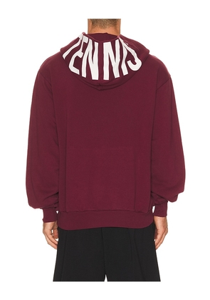 Oyster OTC Pullover Hoodie in Burgundy. Size L. Also in S, M, XL/1X.
