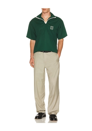 Oyster OTC On Court / Off Court Polo in Dark Green. Size L. Also in S, M, XL/1X, XXL/2X.