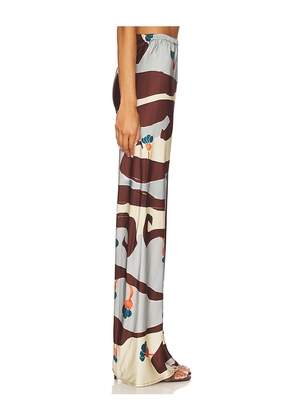 FAITHFULL Karys Pant in Slate,Chocolate. Size M. Also in XS, S.