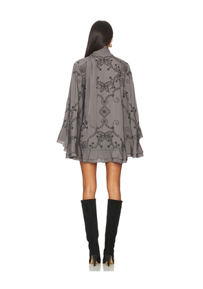 Free People Bali September Sun Mini Dress in Charcoal. Size M. Also in S.