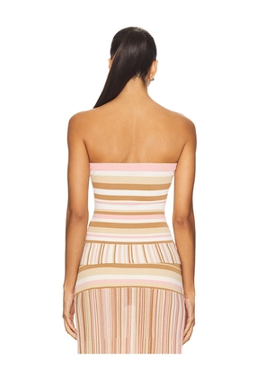 FAITHFULL Citara Strapless Top in Tan. Size M. Also in L, XL.