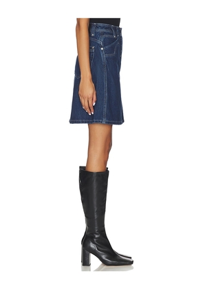 Free People x We The Free Suzy Denim Midi Skirt In Deep Ocean in Blue. Size 25. Also in 24, 26, 27, 28.