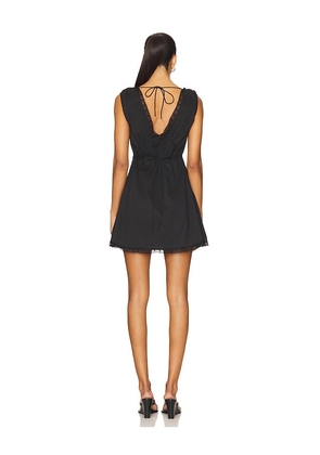 FAITHFULL Denise Mini Dress in Black. Size M. Also in XS, S.