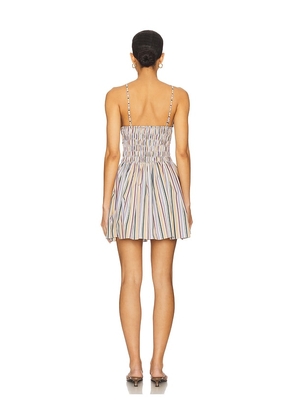 FAITHFULL Laia Mini Dress in Mustard,Mauve,Green. Size M. Also in S.