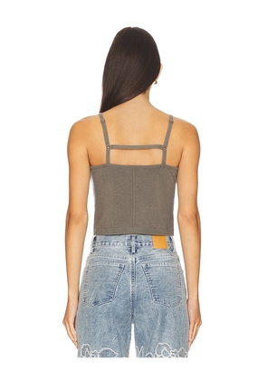 SIMKHAI Vance Tank in Olive. Size M. Also in S, L.