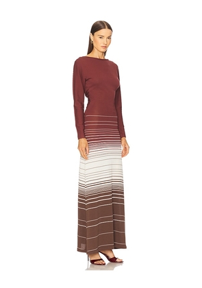 FAITHFULL Idun Maxi Dress in Burgundy. Size M. Also in XS.