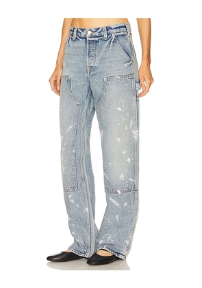 GRLFRND Bella Low Rise Boyfriend Carpenter in Blue. Size 24. Also in 25, 26, 27, 28.