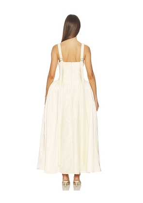 Kate Barton Clarissa Liquid Midi Dress in Lemon. Size 2. Also in 4, 6, 8.