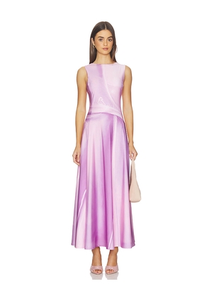 Kate Barton Illusion Print Kate Liquid Maxi Dress in Pink. Size M. Also in S, XS.