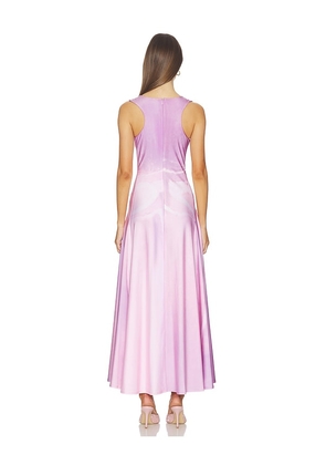 Kate Barton Illusion Print Kate Liquid Maxi Dress in Pink. Size M. Also in XS, S.