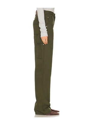 GRLFRND Bella Low Rise Boyfriend Utility in Olive. Size 24. Also in 23, 26, 28, 29, 32.