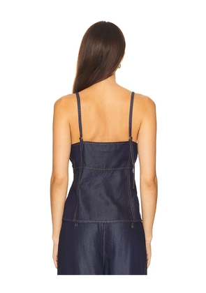 Gestuz Nia Singlet Top in Blue. Size 36. Also in 34.