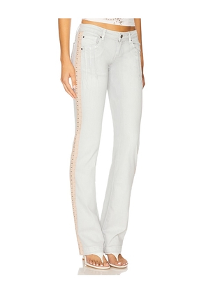 Jaded London Hook & Eye Jean in Blue. Size 25. Also in 24, 34.
