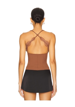 Free People Looking Good Cami in Brown. Size M. Also in L, S, XL.