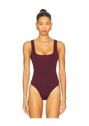 Good American Sculpting Modern Tank Bodysuit in Burgundy. Size XL/1X. Also in XXXL/3X.