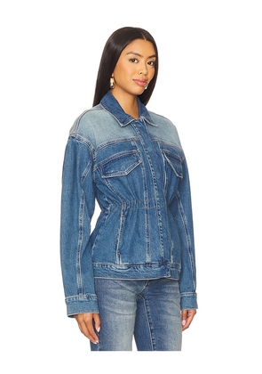 Good American Barrel Sleeve Denim Jacket in Blue. Size S. Also in XS.