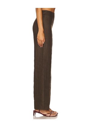 FAITHFULL Syna Pant in Chocolate. Size L. Also in S, XS, M, XL.
