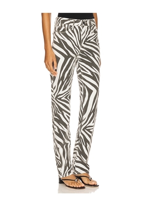 Good American Zebra Good Icon Straight in White. Size 12. Also in 2.