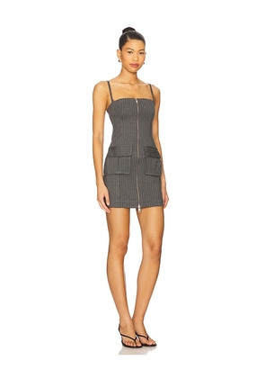 Good American Soft Stretch Ponte Mini Dress in Grey. Size M. Also in XS.