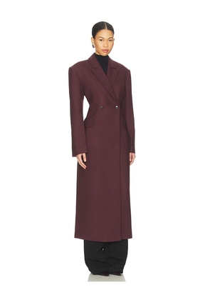 HERSKIND Ultra De Lux Coat in Brown. Size 36. Also in 34, 38, 40.