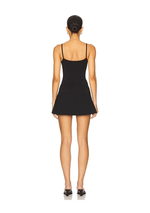 Frankies Bikinis Alia Cotton Mini Dress in Black. Size M. Also in XS.